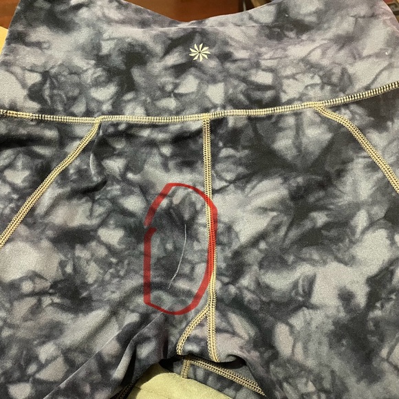 Athleta Powervita Blue Tie Dye Salutation 7/8 Ankle Tight Legging SZ XS - Picture 7 of 7